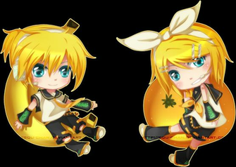 Kagamine Rin Len Chibi By Squ Chan