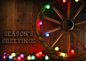 Old West Christmas Card Southwestern Western Cards