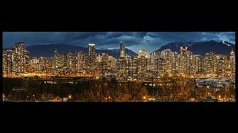 Night Wallpaper Skyline City Vancouver Jpg