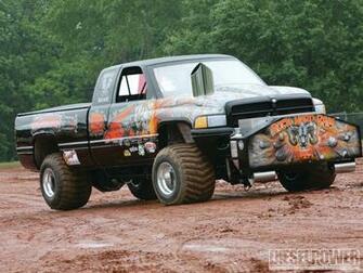 Dodge Pickup Mudding Trees Trucks Wallpaper