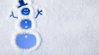 Cute White Snowman Wallpaper Image High Resolution