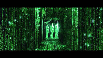 Human Holos In Green Matrix Hallway 9y0kbjdasshb9q2a Wallpaper