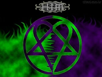 Blue Heartagram Wallpaper
