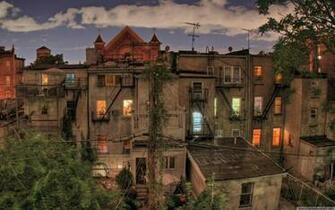 The Old Town Houses In Madrid City Wallpaper
