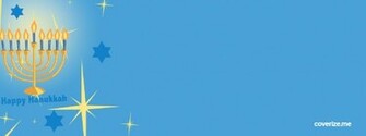 Hanukkah Background Happy Blue