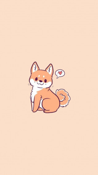 Cute Cartoon Dog Wallpaper