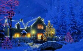 Christmas Wallpaper Cottage Wallpaper55 Best