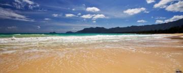 Wallpaper Bellows Beach Oahu Hawaii X Dual