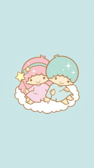 Apoame On Little Twin Stars Bg Hello Kitty iPhone