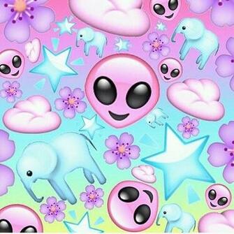 Emoji Alien Computer Wallpaper