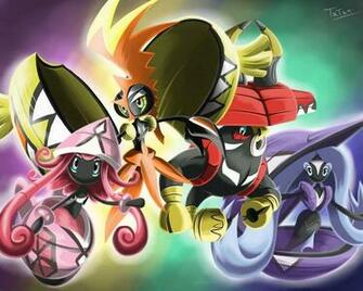 Tapu Bulu Fini Koko Lele By Tatanrg Pokemon