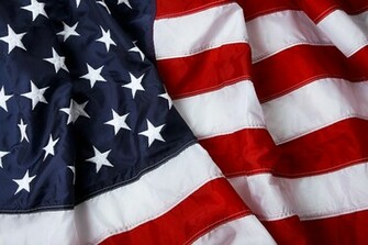 American Flag Background Shot And Lit In Studio