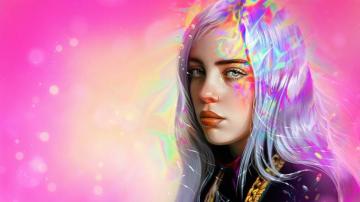 Singers Billie Eilish Colors Girl Singer 4k Wallpaper