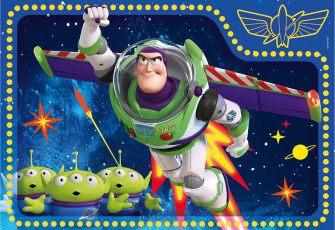 Toy Story Alien Med Buzz Lightyear Wallpaper