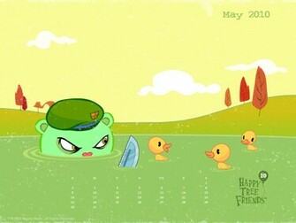 May Wallpaper Calendar Happy Tree Friends