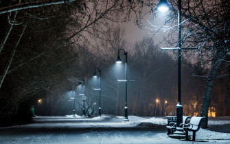 Computer Wallpaper For Lamp Post Winter