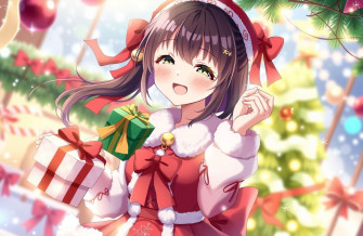 Gacha Christmas Girl Wallpaper