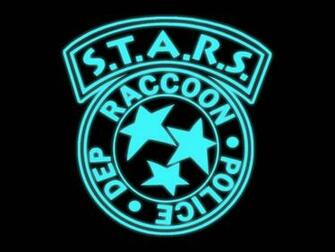 Stars Resident Evil Logo Neon Wallpaper By