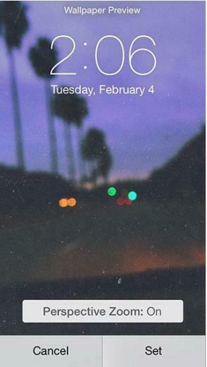 Step In Order To Disable Wallpaper Zooming Tap On The Perspective