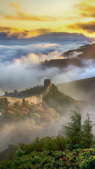 Great Wall Of China Phone Wallpaper By Enriquelopezgarre Mobile