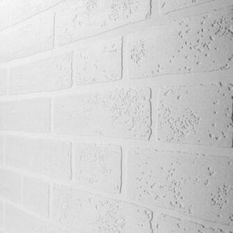 Textured White Brick Wallpaper Paintable