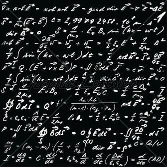 Blackboard With Physical Formulas Vector Illu