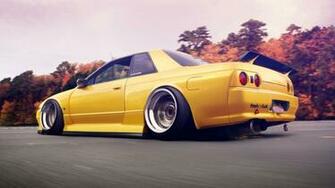 Stanced Nissan Skyline Gtr