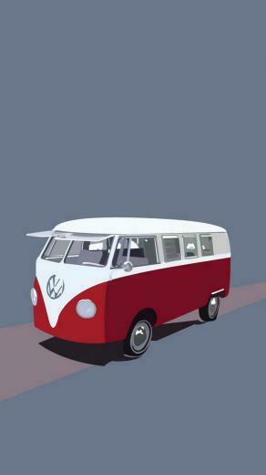Van Illustration iPhone Wallpaper Ipod HD