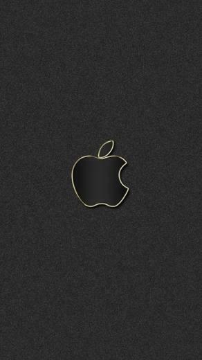 Black Apple Logo iPhone Wallpaper HD For