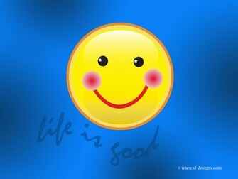 Life Is Good Smiley Face Desktop Wallpaper