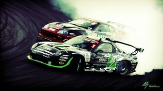 Supra Vs Rx7 Drift Wallpaper Myspace Background