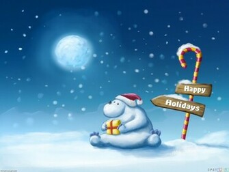 Christmas Polar Bear Wallpaper Open Walls