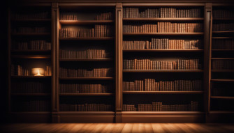 Empty Bookshelf Wallpaper