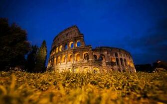 Rome Night Ruins Decat Ancient Architecture Buildings Wallpaper