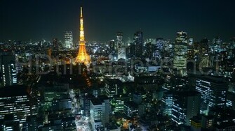 Ultra HD 4k Video Time Lapse Stock Footage Aerial Cityscape Of Tokyo