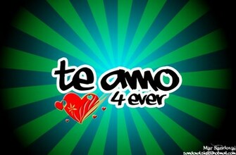 Mar Sandoval Design Te Amo Wallpaper