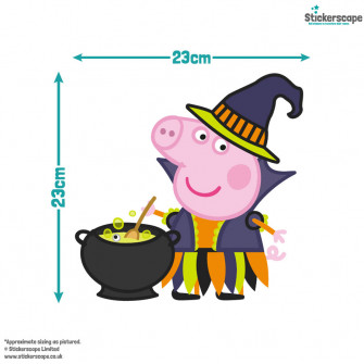 Peppa George Halloween Window Sticker Stickerscape