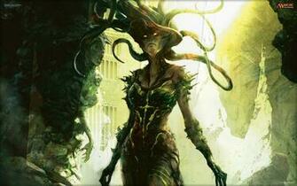 Women Magic The Gathering Fantasy Art Artwork Dryad Gorgons