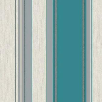 Wallpaper Synergy Glitter Stripe Teal Lancashire