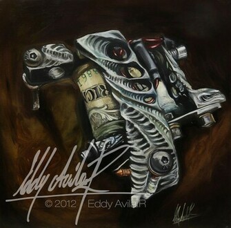 Tattoo Machine By Oleaga Patoink Card