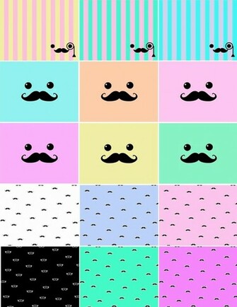Kawaii Mustache Background Raellarina The Ballerina On Fire