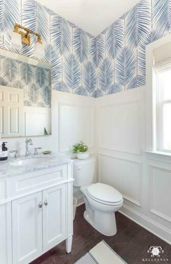 Coastal Powder Room A Modern Classic Design