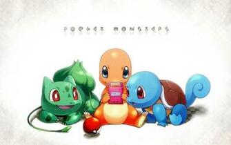 Starter Pokemon Playing Computer Wallpaper Desktop