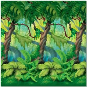 Jungle Trees Party Backdrop At BirtHDay Direct