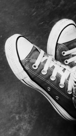 White Converse Wallpaper Sneakers