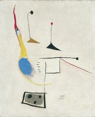 Joan Miro On White Background