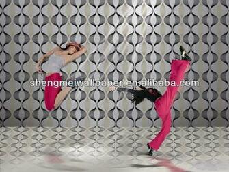 Pvc Wallpaper 3d Effect Heavy Vinyl For Home Decoration