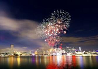 National Day Parade Singapore Fireworks R Wallpaper