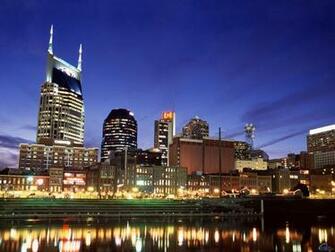 Wallpaper Night Skyscrapers Usa Tennessee Nashville Downtown
