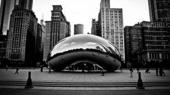 Wallpaper Chicago Millennium Park Usa